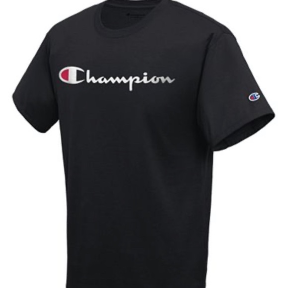 Champion Black Tee Shirt - Picture 1 of 1